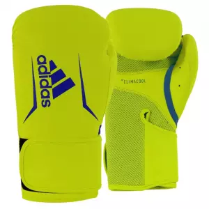 GUANTE DE BOXEO ADIDAS SPEED 100 (AMARILLO SOLAR/AZUL)