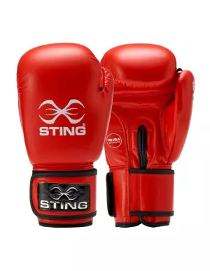 GUANTE STING (HOMOLO. IBA) ROJO/azul