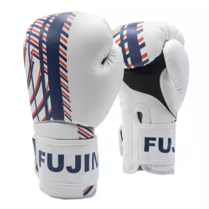 Guantes Boxeo Advantage Primeskin. Blanco/Azul Navy/Naranja. 16oz
