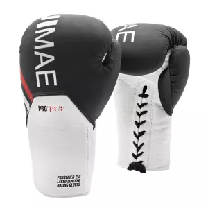 GUANTES BOXEO CUERDAS PROSERIES 2.0 PIEL 8/10/12/14 ONZAS GRANATE NEGRO