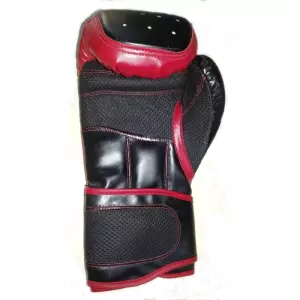 Guantes Boxeo Piel Sintética Relleno Algodón 16 Oz, ROJO