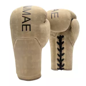 GUANTES BOXEO PIEL VINTAGE FUJIMAE QS azul/marron