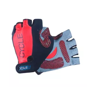 Guantes Ciclismo Mod. CYCLE Elastano/Nylon Con Palma Clarino