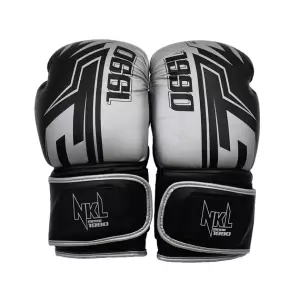 GUANTES DE BOXEO NKL 1990 NEGRO-PLATEADO//NEGRO-DORADO/NEGRO-NARANJA