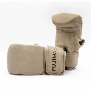 GUANTES SACO PIEL VINTAGE FUJIMAE QS MARRON/VERDE CUERO
