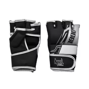 GUANTILLA NKL MMA 1990 PU (NEGRO/PLATEADO)