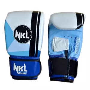 GUANTILLA SACO BOXEO "PRISMA" NEGRO/BLANCO/AZUL (P.U.)