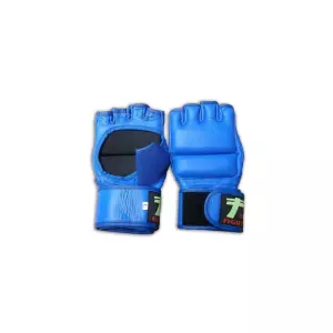 Guantillas MMA o sambo de piel.ROJO/AZUL