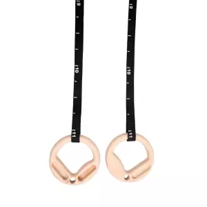 Gym Rings 23.5 cm x 32 mm. Finger Training. Correa 4.5 M x 25mm SUSPENSION TRAINER