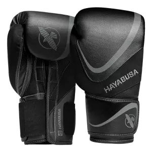 Hayabusa H5 Boxing Gloves Negro-Gris GUANTES DE BOXEO 10/14 ONZAS