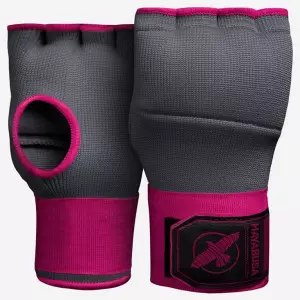 Hayabusa Quick Gel Handwraps Gris-Rosa/MORADO-negro