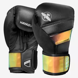 Hayabusa T3 Boxing Gloves Negro-Oro PREGUNTAR STOCK GUANTES BOXEO