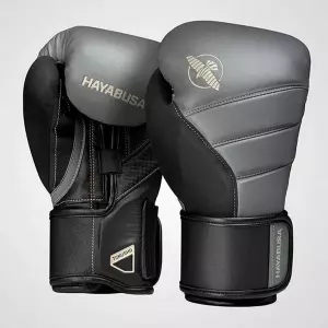 Hayabusa T3 Boxing Gloves Gris-Negro GUANTES BOXEO