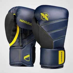 Hayabusa T3 Boxing Gloves Azul Marino-Amarillo boxeo guantes