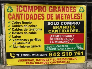  ¡¡COMPRO TODO TIPO DE METALES Y MAQUINARIA ESTROPEADA!!