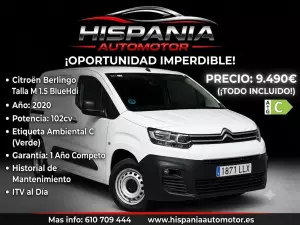 ¡OPORTUNIDAD! Citroën Berlingo 2020