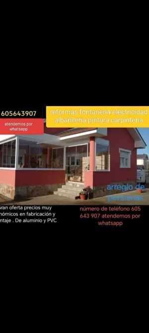 Reformas de albañilería, carpintería, electricidad... y más