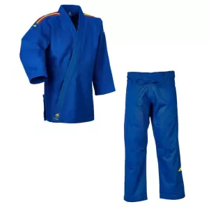 JUDOGI ADIDAS "CONTEST" AZUL CON BANDAS ESPAÑA 650 GR