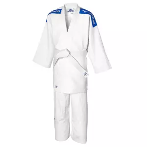 JUDOGI MIZUNO KODOMO PLUS BLANCO (BANDAS AZULES) 350gr