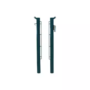 JUEGO POSTES TENIS METALICOS 80 MM FIJOS DELUXE