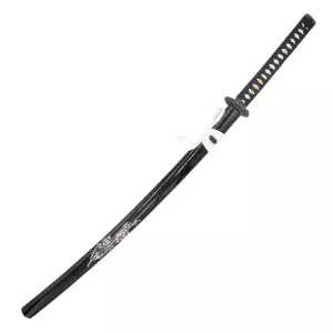 KATANA ACERO FORJADO. NEGRO