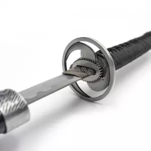Katana Acero Inoxidable. Negro-Plata