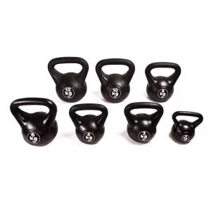 #Kettlebell de Vinilo Pesa Rusa Cross Training - Negro