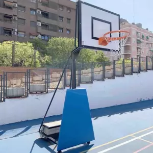 Juego canastas minibasket portátiles 2 ruedas