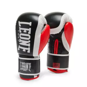 Leone 1947 Guantes De Boxeo LOGO WACS GN333 Black-Red
