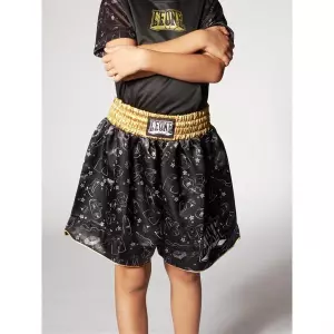 Shorts Thai Infantiles Number One Negro ABJ03