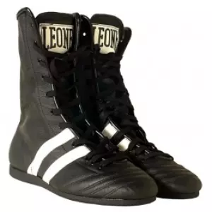 CL186 Botas de boxeo profesionales Leone 1947 negro/blanco