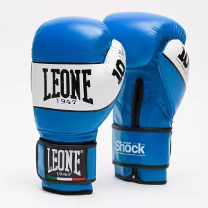 Guantes de boxeo Leone shock Azul/ROJO/NEGRO 16 onzas GN047
