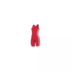 MALLA ADIDAS MUJER "3 BANDAS BLANCAS" (ROJA)