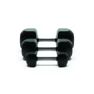 #Mancuernas de Caucho  (Set 2 Uds) - Negro