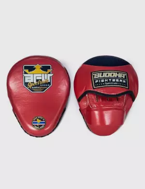 Manoplas de Boxeo Curvadas Buddha Spectrum Thailand Rojas (Precio Par)