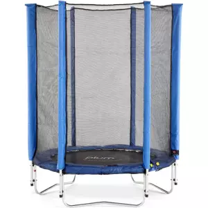 CAMA ELASTICA AZUL CON RED DE PROTECCION 140CM