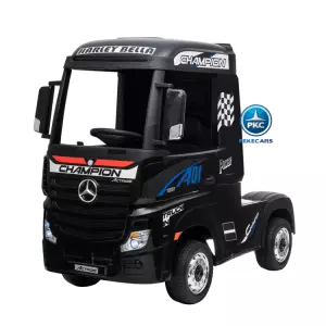 CAMIÓN MERCEDES ACTROS 12V 2.4G NEGRO CON 4 MOTORES