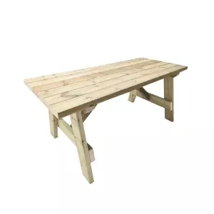 MESA DE EXTERIOR MASGAMES ZURICH DE MADERA PARA EXTERIOR (SIN BANCOS)