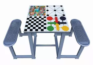 MESA DE JUEGOS 4 EN 1 EXTERIOR ANTIVANDÁLICA FORTE