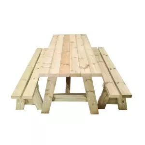MESA DE PICNIC MASGAMES ZURICH DE MADERA PARA EXTERIOR 180X 72
