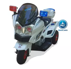 TRIMOTO DE POLICIA 12V BLANCA