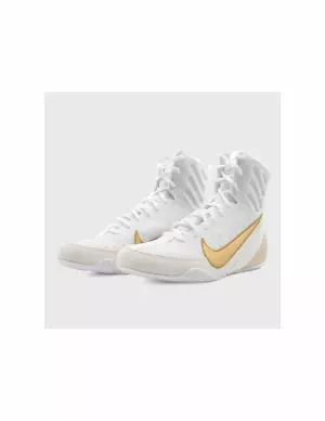 Nike Machomai 3 Blanco/Oro bota boxeo