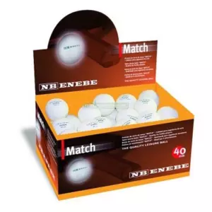 Caja 60 Pelotas Ping Pong Enebe Match Blancas 845502