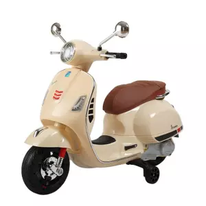 Moto eléctrica Vespa crema