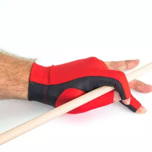 Guante Billar Kamui Glove Quick Dry Rojo L Diestro