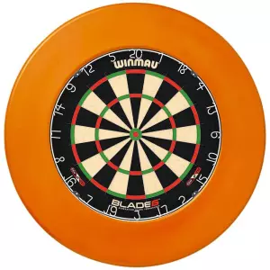 Diana Winmau Blade 6 Dartboard+Surround Naranja/VERDE Winmau DARDOS PUNTA DE ACERO