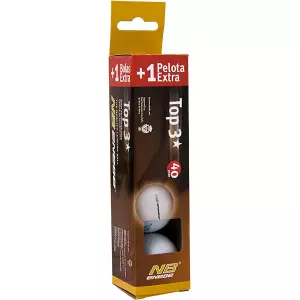 Caja 3+1 Pelotas Ping Pong Enebe Top 3 Naranjas 845498
