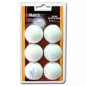 Blister 6 Pelotas Ping Pong Enebe Match Blancas 845505