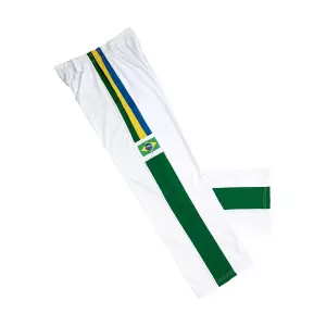Pantalon Capoeira. Blanco/Brasil.