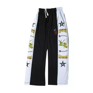 Pantalon Capoeira. Negro/dibujos.